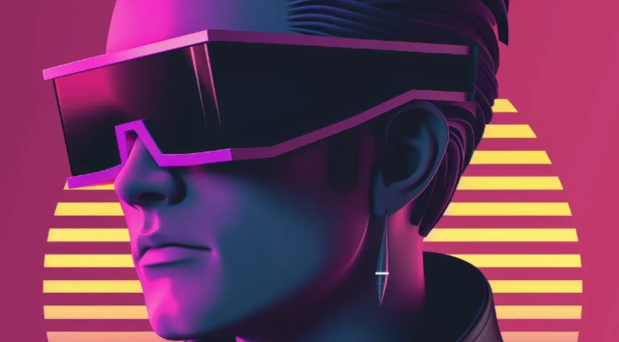 Mann trägt VR-Brille.